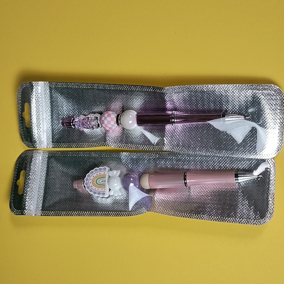 None Other - 2pc Pen Set Beaded Pens Bundle